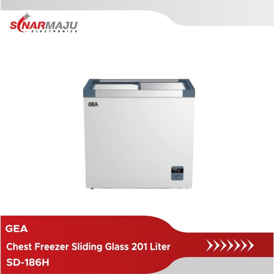 Chest Freezer Sliding Glass GEA 186 Liter SD186H